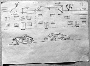 Former Family house of Musaab in Damascus | drawing by Musaab