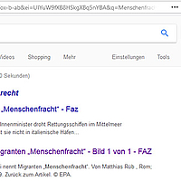 Gooogle-search for "Menschenfracht" Gooogle-search for "Menschenfracht"
